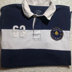 J. Crew Blue/White Polo